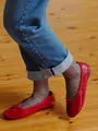 チュールピンドット柄ソックス チャコールグレー