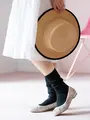 ローゲージ3×1リブソックス クロ