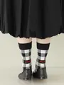 ピクニックロゴギンガムソックス モノトーン