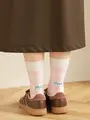 ピクニックロゴギンガムソックス ピンク