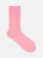 ローゲージ2×2リブソックス ピンク