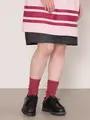ローゲージ2×2リブソックス ダスティピンク