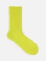 ローゲージ2×2リブソックス シトロンイエロー