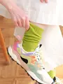 ローゲージ2×2リブソックス キミドリ