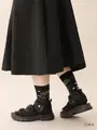コジコジ ラクガキ総柄ソックス クロ