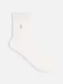 RL ポニー刺繍ケーブル柄ソックス オフホワイト