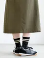 アメリブ花柄ラインソックス クロ
