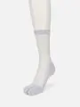 五本指シースルーソックス グレー