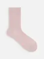 ラメ1×1リブソックス ピンク