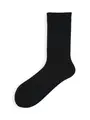 ノンパイルベーシックアメリブソックス / 22.5-24.5cm クロ