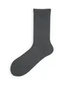 ノンパイルベーシックアメリブソックス / 22.5-24.5cm チャコールグレー