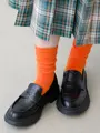 ノンパイルベーシックアメリブソックス / 22.5-24.5cm オレンジ