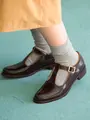 【定番】太リブソックス グレーモク