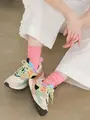 【定番】太リブソックス ポピー