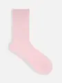 6×2リブソックス グレイッシュピンク