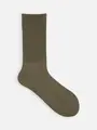 復刻ローゲージリブベタソックス(22.5～24.5cm) カーキ