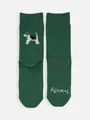 Friendly Dogソックス ダークグリーン