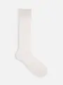 コットンシアーリブルーズソックス オフホワイト