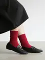2×2リブスリーク ヴィンテージレッド