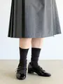 ブライトリブハイカット チャコールグレー