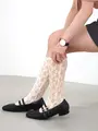 縫製レースハイカット ミルキー