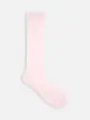 ピコレース柄メッシュミディ丈ソックス ピンク