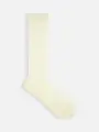 ピコレース柄メッシュミディ丈ソックス クリーム