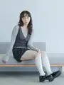 【Epyuk】レース風レイヤードハイソックス キナリ