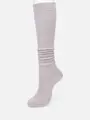 Loulouロゴニーハイソックス グレー
