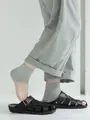 【冷房対策・靴ずれに】ドライかかとカバー グレー