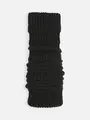 リブバルキーロングレッグウォーマー クロ