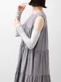 ​【超ひんやり】冷感ドライアームカバーロングタイプ シルバーグレー