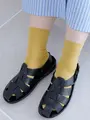 ソフティナイロンショートソックス ミモザ (イエロー)
