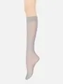 【消臭】40デニールハイソックス シルバーグレー