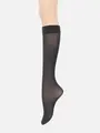 【消臭】40デニールハイソックス チャコールグレー