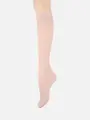 ラッセルレーシーフラワーハイソックス ダルピンク