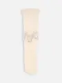 フラワー刺繍ハイソックス オフホワイト