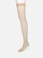 【伝線しにくい】美しい素肌感サイハイソックス ナチュラルベージュ