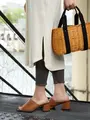 縫製リブレギンス9分丈(JM～L) オリーブ