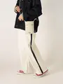 【撥水】サイドラインパンツ オフホワイト