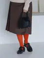 【NEW・40色】60デニール プレミアムタイツ WEB限定カラー バーントオレンジ