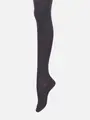 綿混250デニール 3×1リブタイツ JM～Lサイズ アッシュグレー