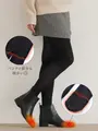 つま先あったかタイツ クロ