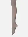 【ほんのり透ける、上品仕上げ】40デニール PUFTYタイツ / TLサイズ ニュアンスグレー