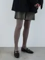 150デニール2×2リブタイツ グレージュ