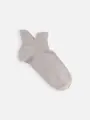 キッズ 綿ダブルガードスニーカー用ソックス16~18cm【カスタム刺繍対応商品】 ライトグレー