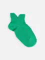 キッズ 綿ダブルガードスニーカー用ソックス16~18cm【カスタム刺繍対応商品】 グリーン