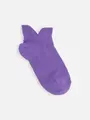 キッズ 綿ダブルガードスニーカー用ソックス19～21cm【カスタム刺繍対応商品】 パープル
