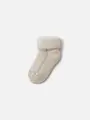 キッズ 裏起毛ホイップムートン風ソックス13~15cm キナリ