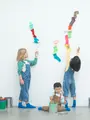 キッズ表糸コットン100％毛玉が出来にくい:ショートソックス滑り止め付13～15cmカスタム刺繍対応 ブルー